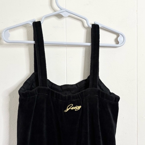 Juicy Couture velour wide leg jumpsuit size girls 8 - Picture 3 of 4